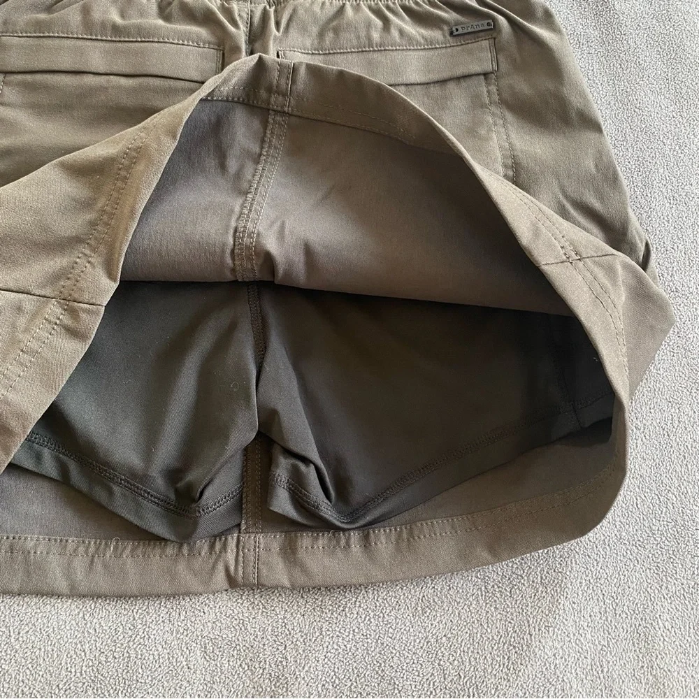 Prana Alana Skort Dark Iron Gray Athletic Skirt Summer Travel Athleisure XS